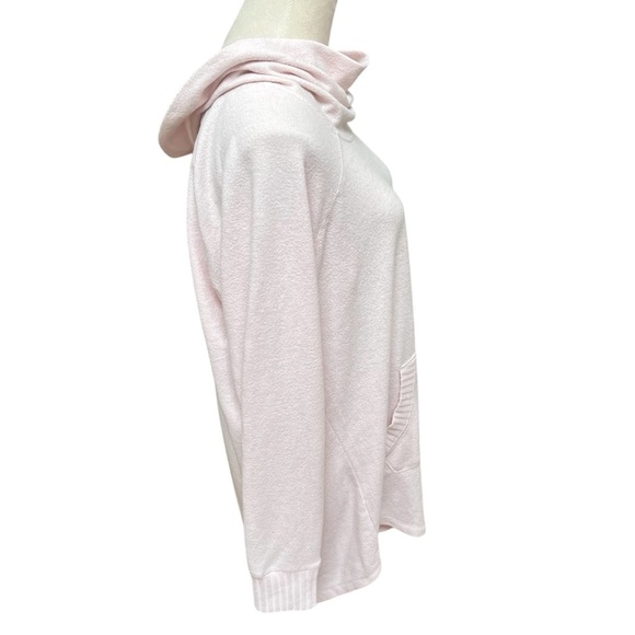 Torrid Super Soft Plush Light Pink Sweater Women’s Size 1 (1X) 16 / 18 Cowl Neck - Picture 2 of 9